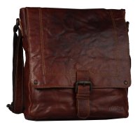 FFelsenfest Vintage &Uuml;berschlagtasche L cognac