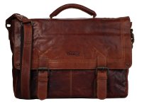FFelsenfest Vintage Aktentasche cognac