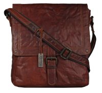 FFelsenfest Vintage &Uuml;berschlagtasche XL cognac