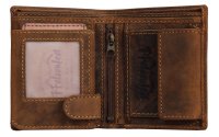 FFelsenfest Vintage Geldbeutel Hochformat antikbraun