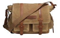 FFelsenfest Canvas Vintage  &Uuml;berschlagtasche khaki