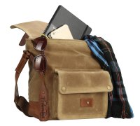 FFelsenfest Canvas Vintage  &Uuml;berschlagtasche khaki