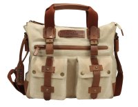 FFelsenfest Canvas Vintage  Business Tasche offwhite