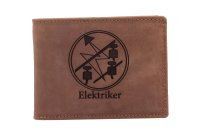 FFelsenfest Geldb&ouml;rse mit Elektriker Zunft-Wappen I...
